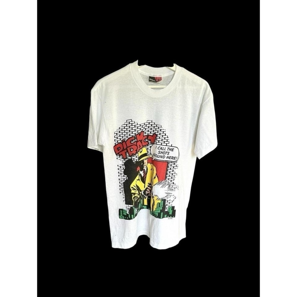 Vintage 90's Deadstock Disney Dick Tracy Single Stitch T-Shirt Sz Large *marks - Picture 2 of 8